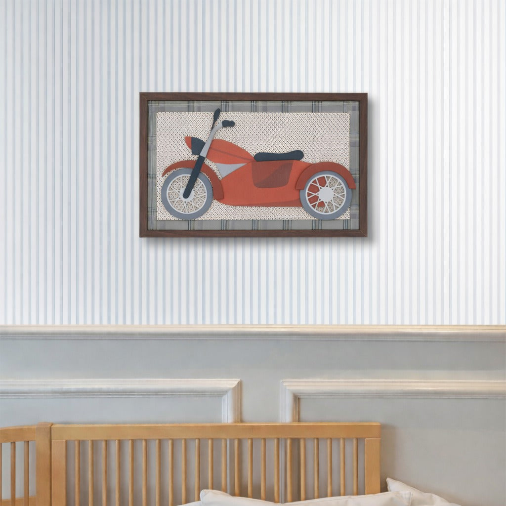 Quadro Moldura Moto