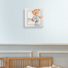 Quadro Urso Baby Gabriel Patinete