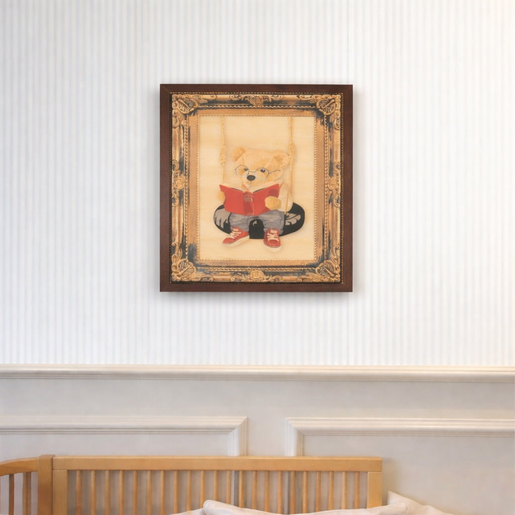 Quadro Urso Leitor
