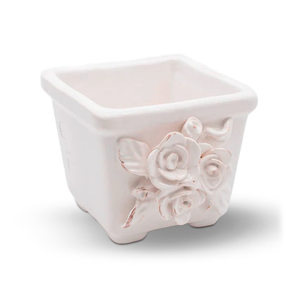 Cachepot Quadrado Branco