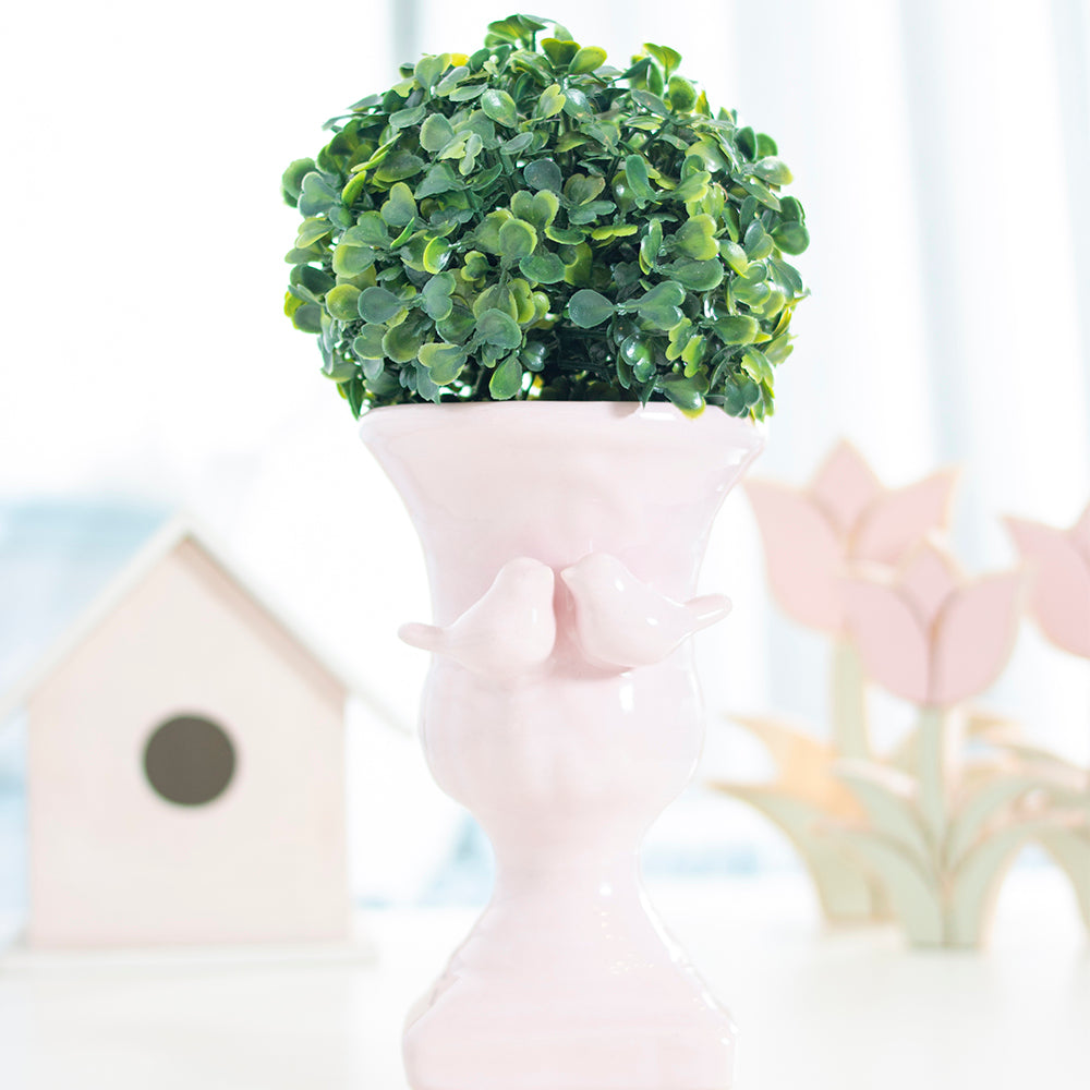 Vaso Pequeno Pássaros - Rosa