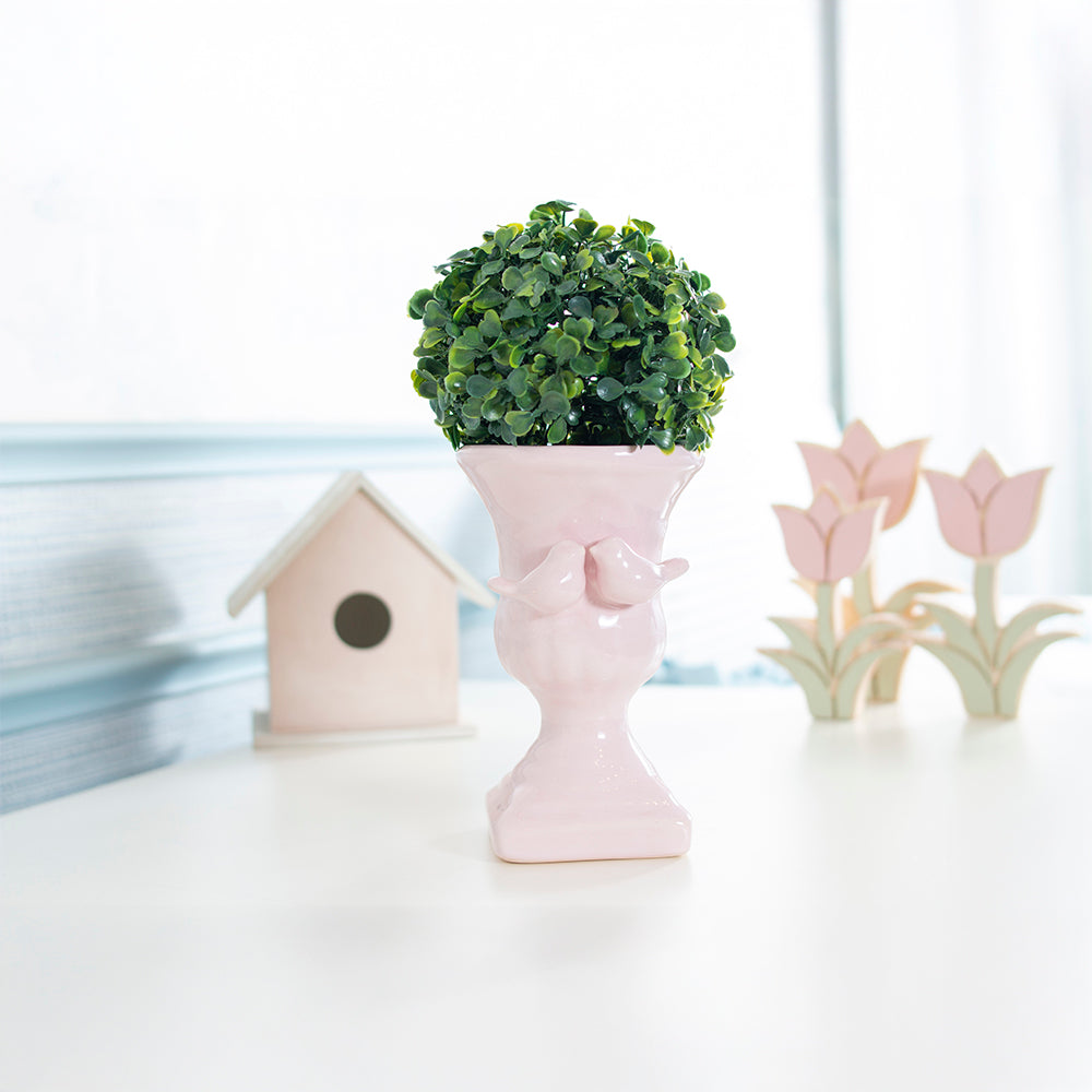 Vaso Pequeno Pássaros - Rosa