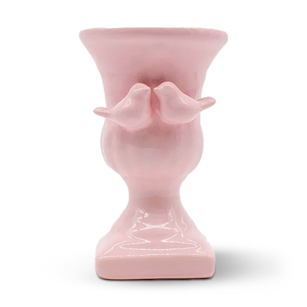 Vaso Pequeno Pássaros - Rosa