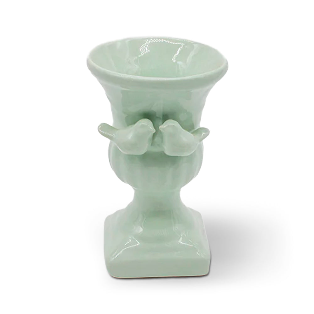 Vaso Pequeno Pássaros - Verde