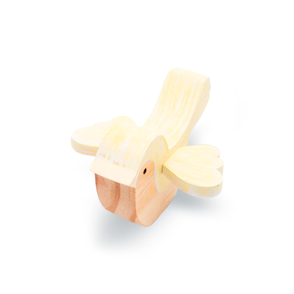 Enfeite De Prateleira Kit Pássaros Amarelo (2 Pçs)