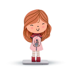 Enfeite De Prateleira Menina - Coleção Buquê