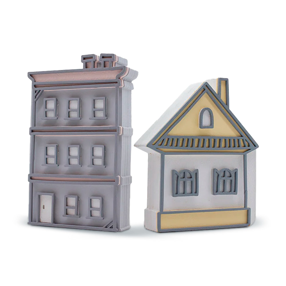 Kit Porta Livros Casinha/Prédio Coleção Casinha