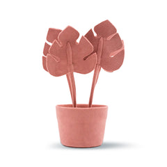 Mini Vaso De Camurça Rosa