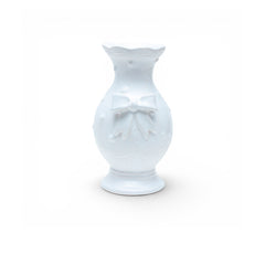 Vaso Laço Poa Branco