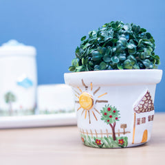 Vaso Casinha C/ Ouro