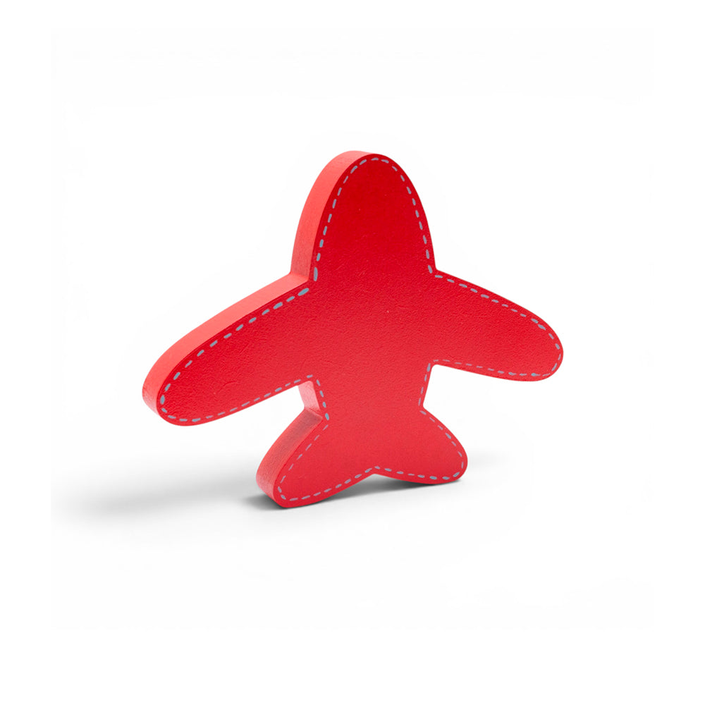 Enfeite De Prateleira Avião Celina Vermelho