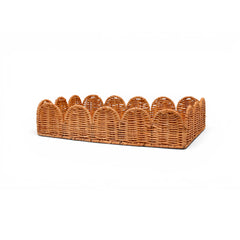 Bandeja Ondulada De Rattan