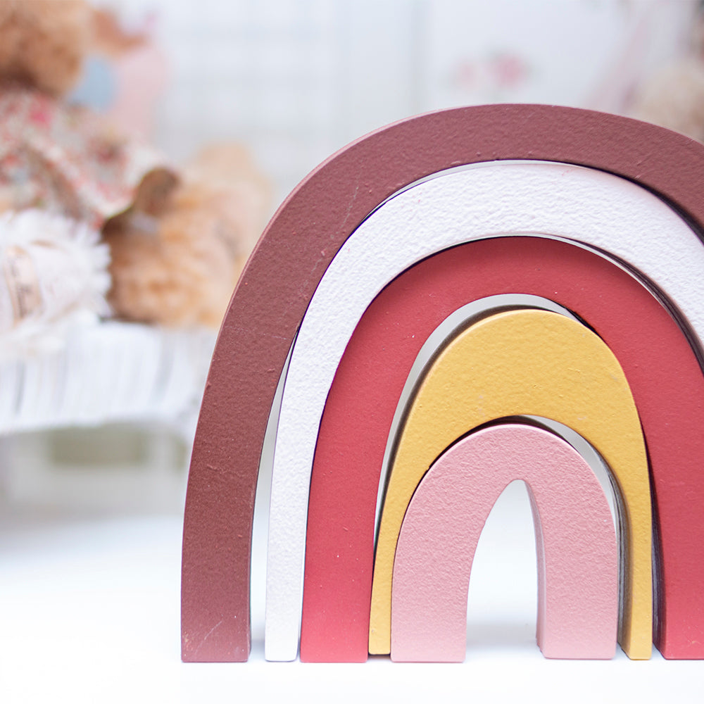 Enfeite De Prateleira - Arco Iris Rosa