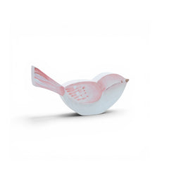 Enfeite  De Prateleira Passarinho Rosa