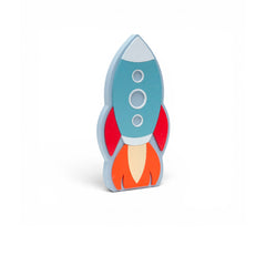 Enfeite De Prateleira Foguete Astronauta Colorido