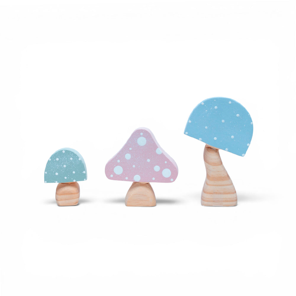 Enfeite De Prateleira - Kit Cogumelos Boho