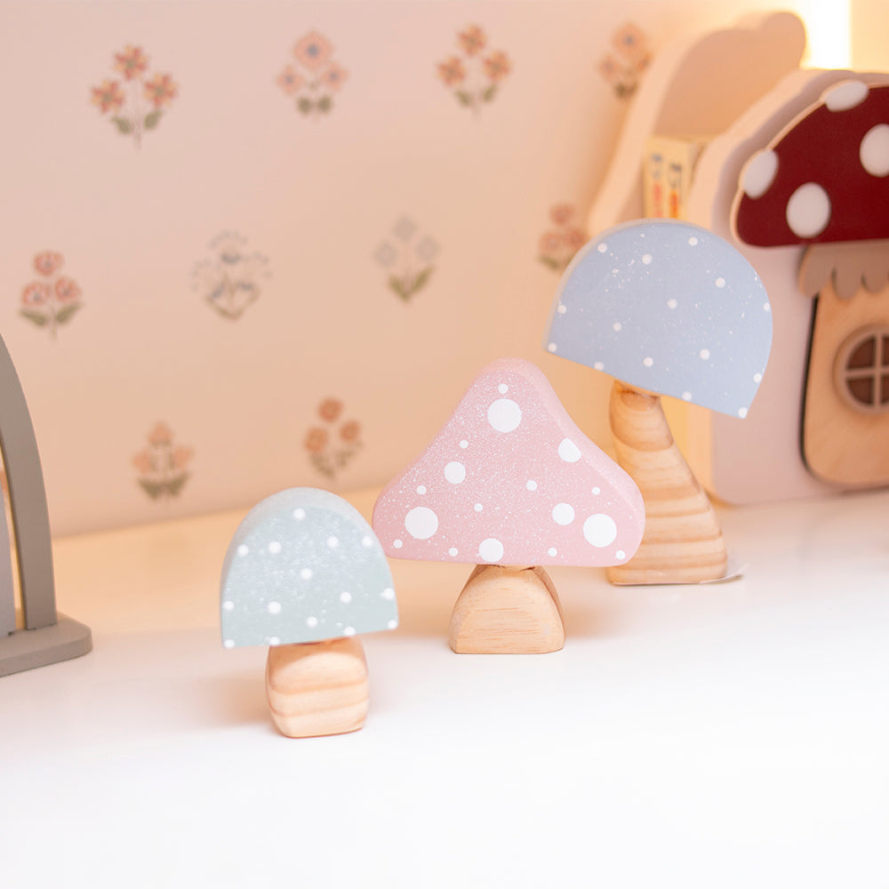 Enfeite De Prateleira - Kit Cogumelos Boho