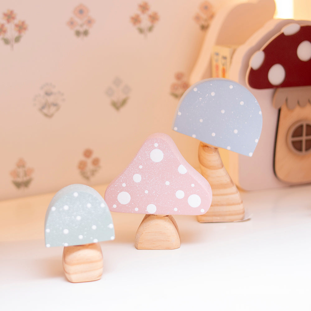 Enfeite De Prateleira - Kit Cogumelos Boho
