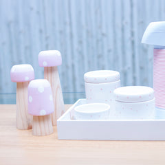 Trio De Cogumelos Rosa