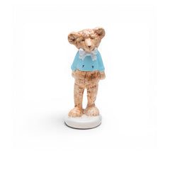 Urso Einstein Porccelana Azul