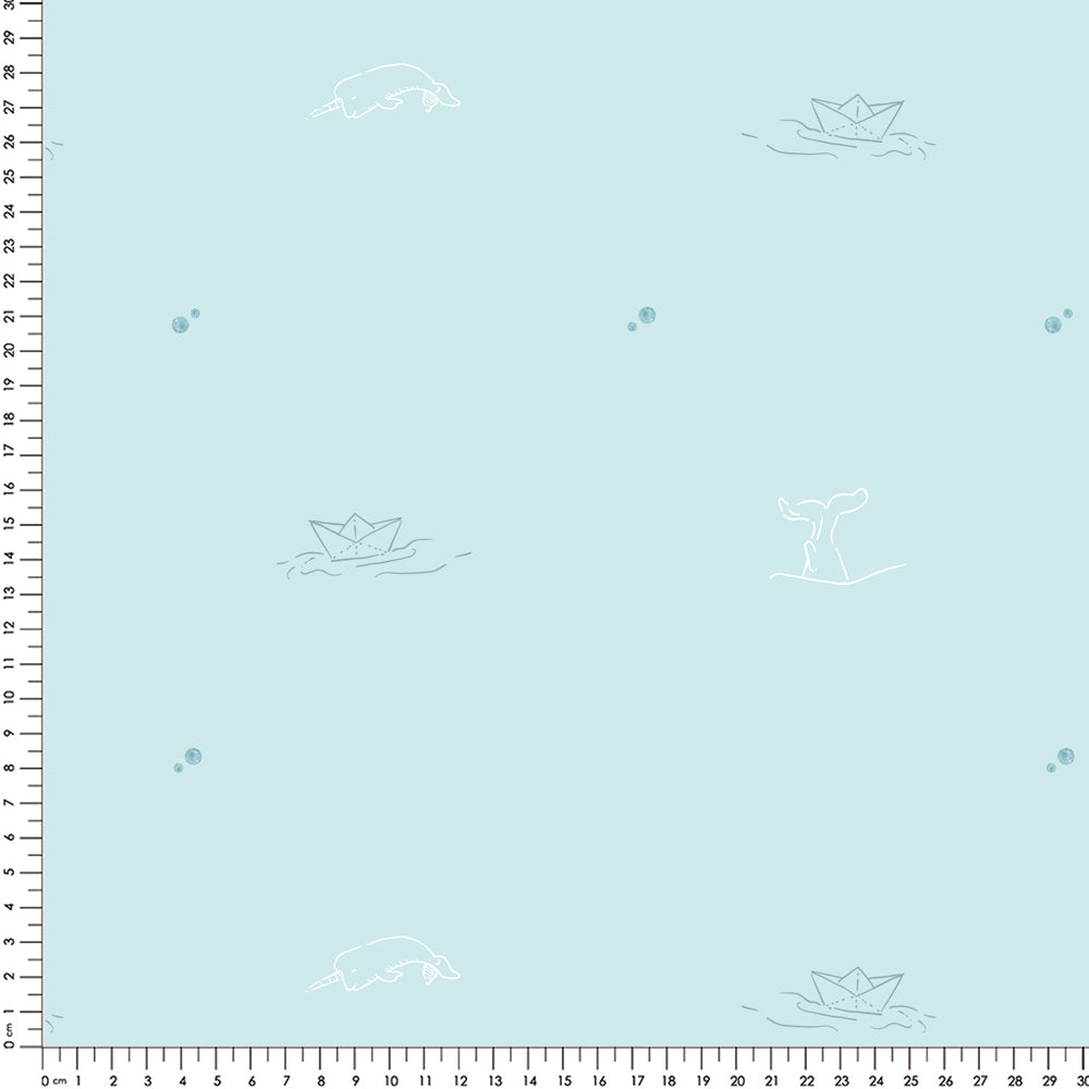 Papel Alto Mar Fundo Azul  ( Faixa 1.70 H )