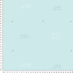 Papel Alto Mar Azul Fundo Azul  ( Faixa 2.80 H )