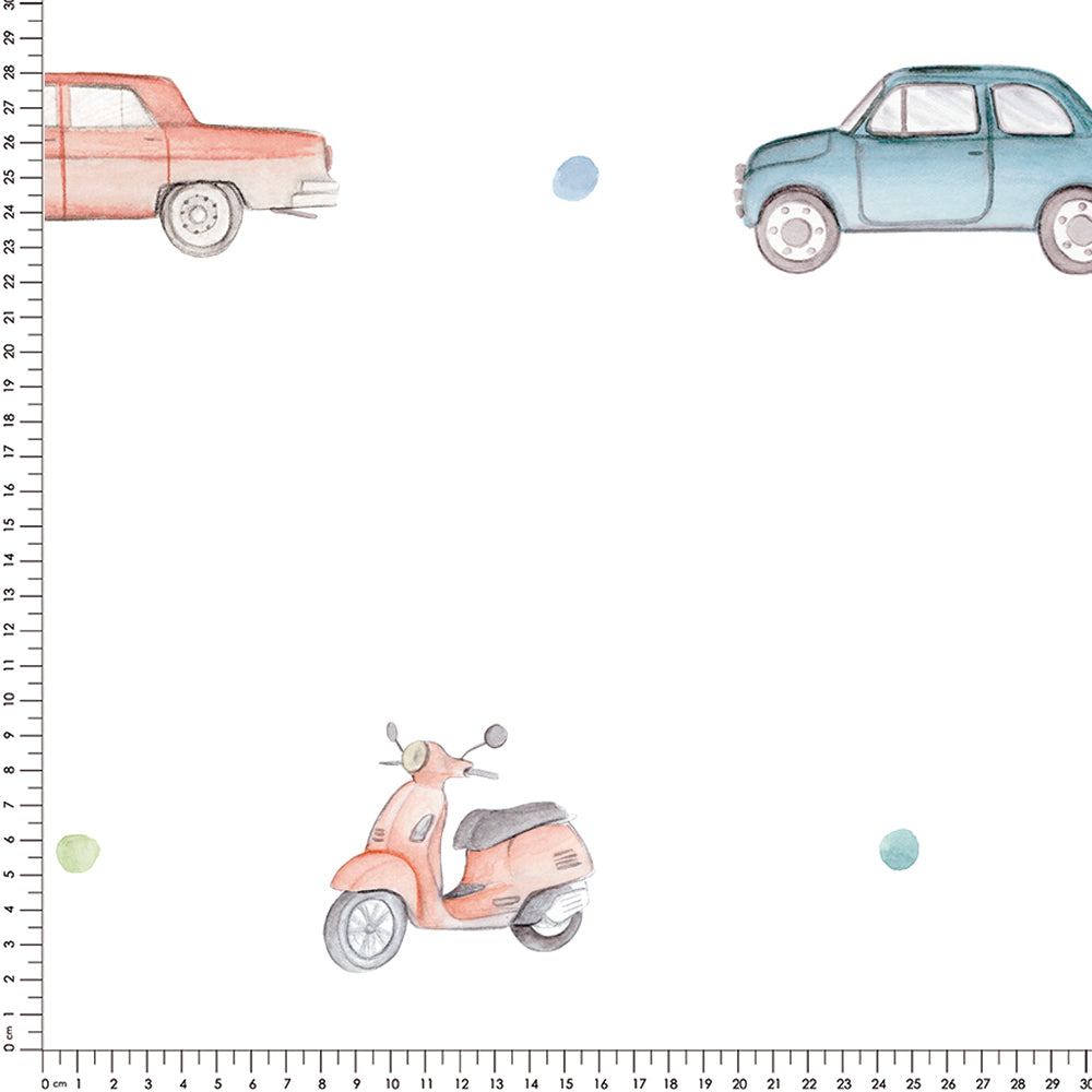 Papel Carros Vintage ( Faixa 3.40 H )