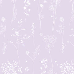 Papel Chuva De Flores Lilás ( Faixa 2.80 H )