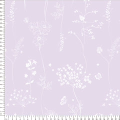 Papel Chuva De Flores Lilás ( Faixa 2.80 H )