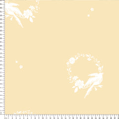 Papel Guirlanda Pássaros Amarelo  ( Faixa 2.80 H )