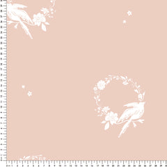 Papel Guirlanda Pássaros Rosa Quartz ( Faixa 1.70 H )