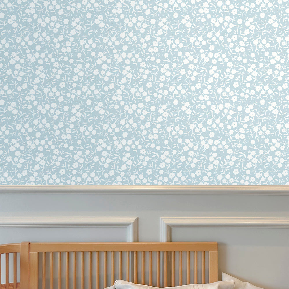 Papel Liberty Maxi Azul Quartz  ( Faixa 2.80 H )