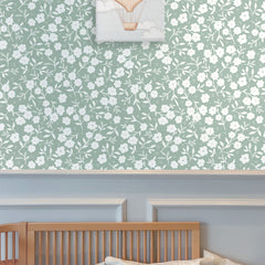Papel Liberty Maxi Verde Celadon  ( Faixa 2.80 H )