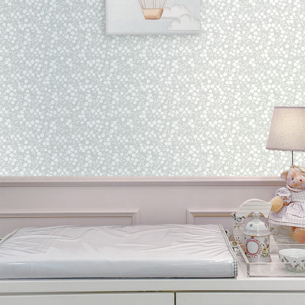 Papel Mini Liberty Cinza  ( Faixa 1.70 H )