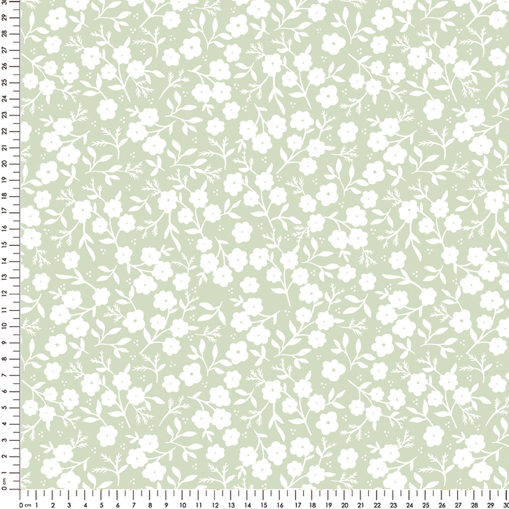 Papel Mini Liberty Verde Floresta  ( Faixa 1.70 H )