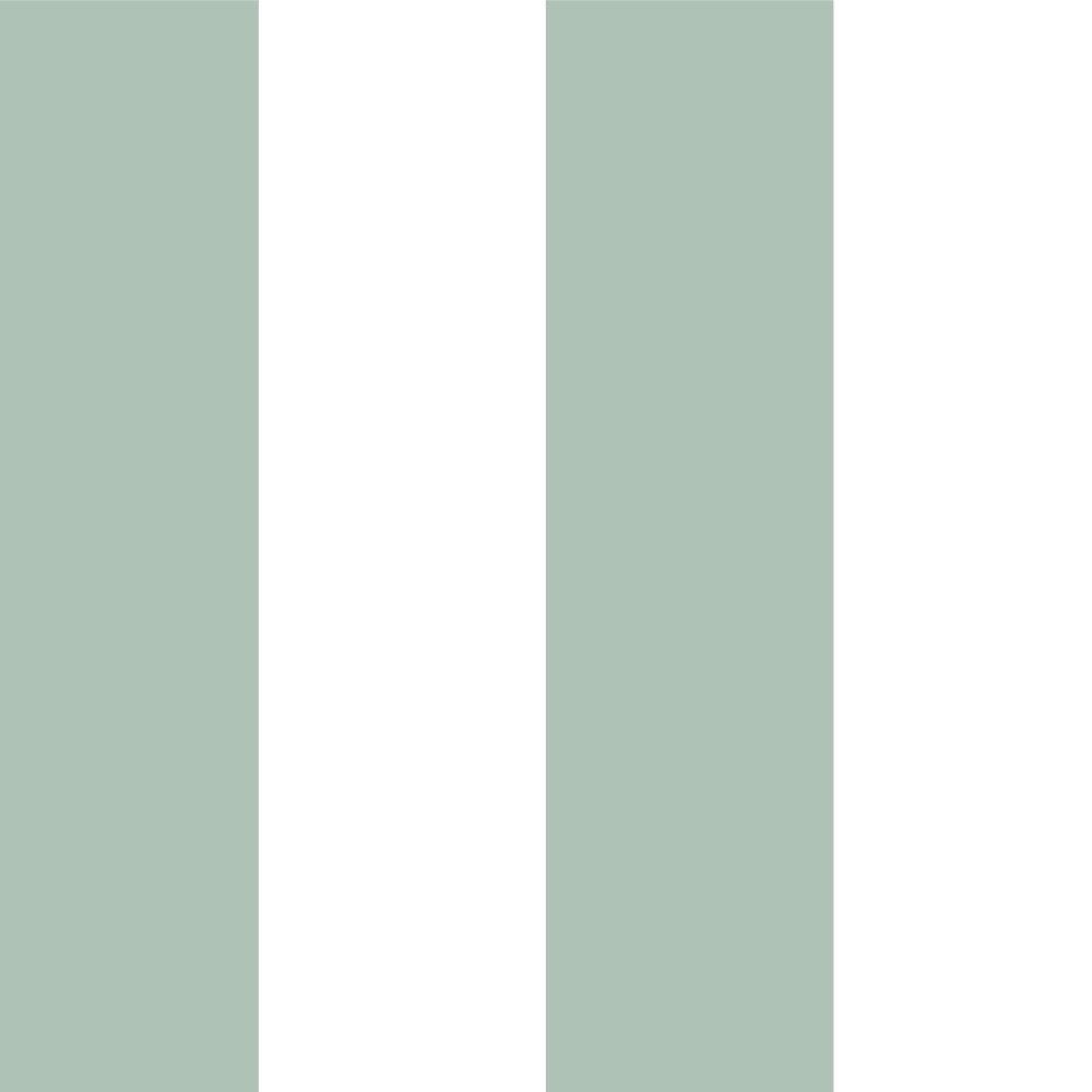 Papel Listra Larga Verde Celadon  ( Faixa 1.70 H )
