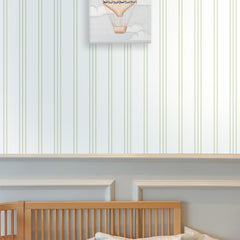 Papel Listra Tripla Verde Floresta ( Faixa 1.70 H )