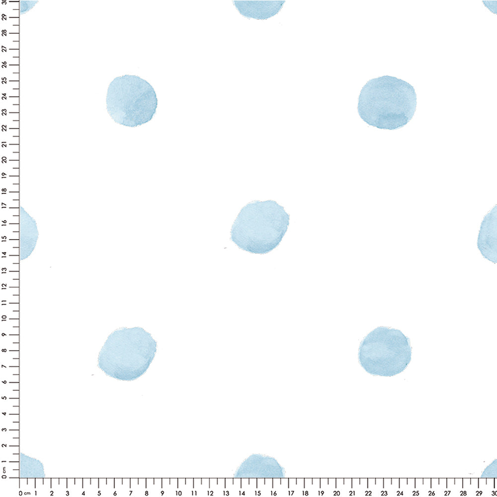 Papel Poá Aquarelado Azul Quartz ( Faixa 2.80 H )