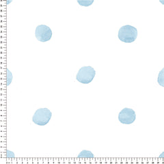 Papel Poá Aquarelado Azul Quartz ( Faixa 2.80 H )