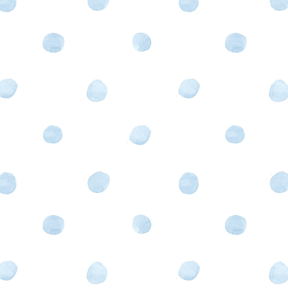 Papel Poá Aquarelado Azul Quartz ( Faixa 3.40 H )