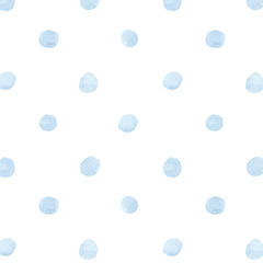 Papel Poá Aquarelado Azul Quartz ( Faixa 3.40 H )