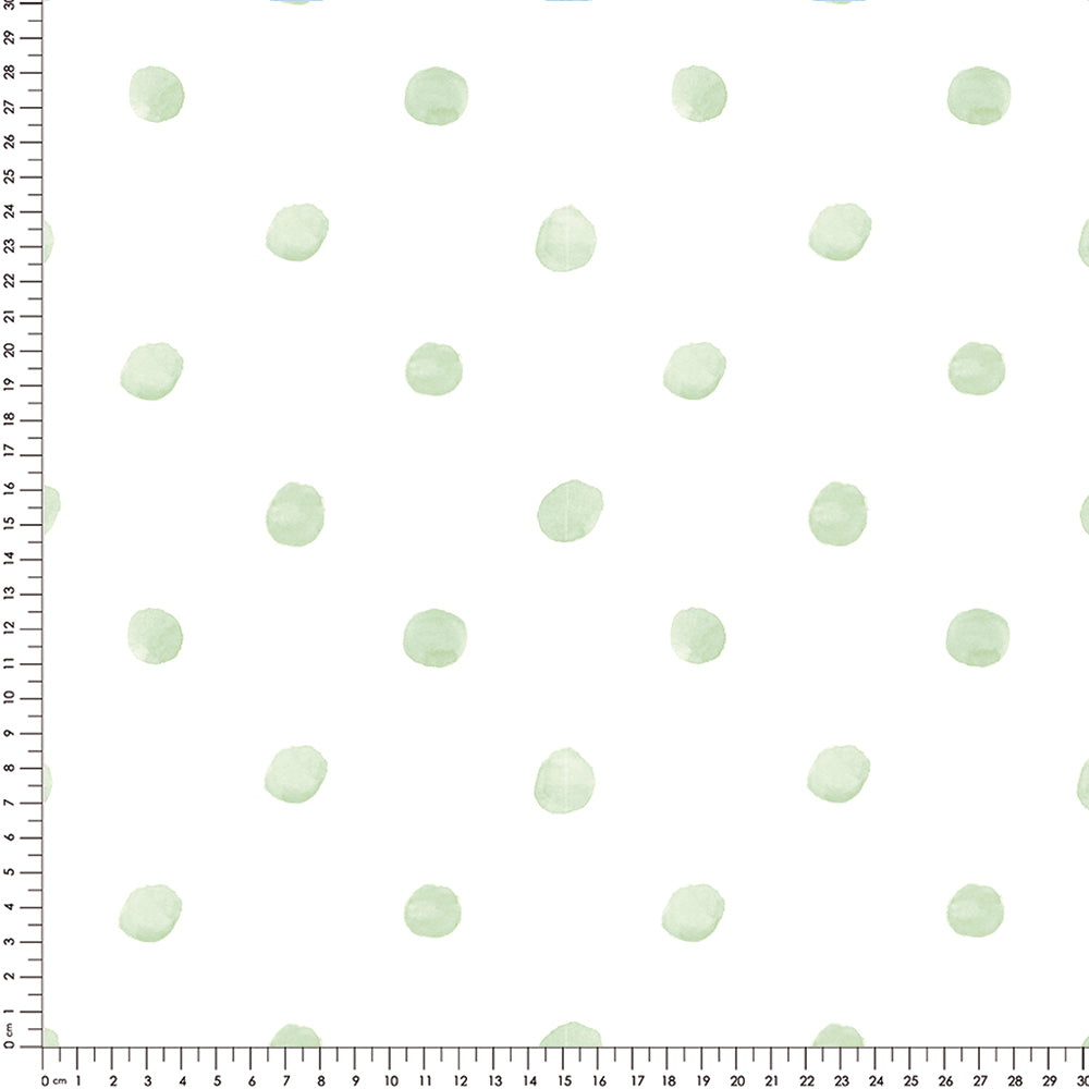 Papel Poá Aquarelado Mini Verde Floresta ( Faixa 3.40 H )