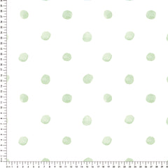 Papel Poá Aquarelado Mini Verde Floresta ( Faixa 3.40 H )