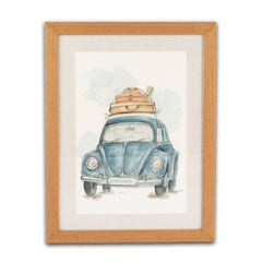 Quadro Aquarela Fusca