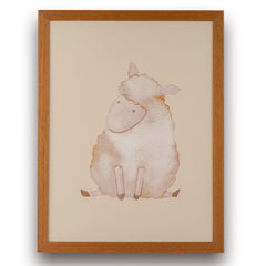Quadro Ovelha Sentada