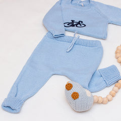 Calça Tricot Azul ( G )