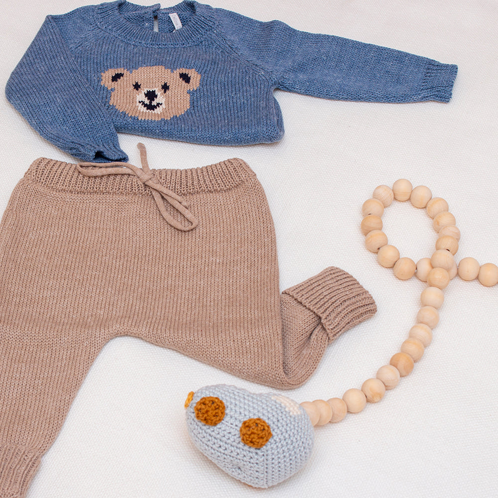 Calça Tricot Bege (P)