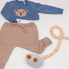 Calça Tricot Bege (M)