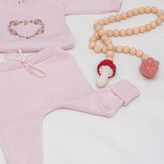 Calça Tricot Rosa ( P )