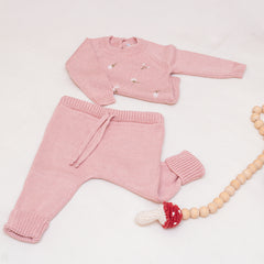 Calça Tricot Rosa Quartz ( M )